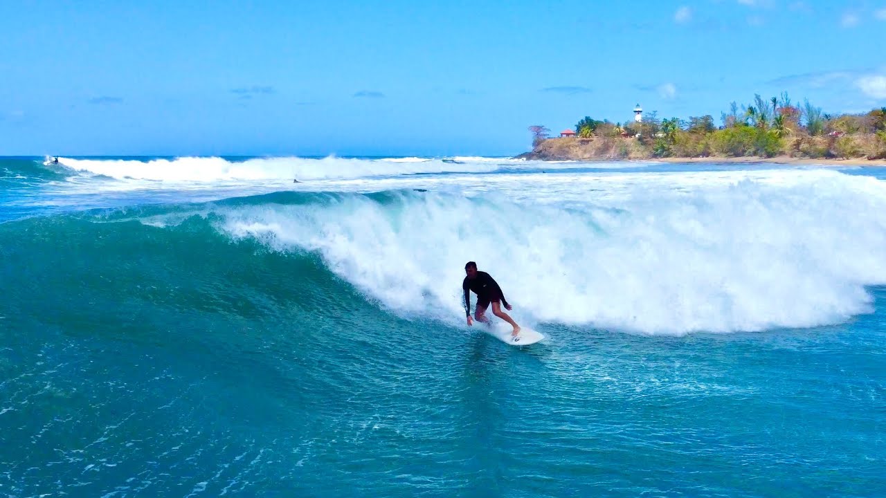 Epic winter surf conditions that draw surfers from around the world